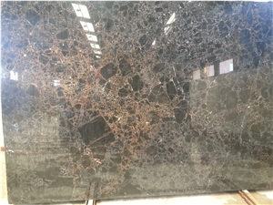 Marshal Gold Marble Tiles & Slabs, Black Polished Marble Floor Covering Tiles, Walling Tiles