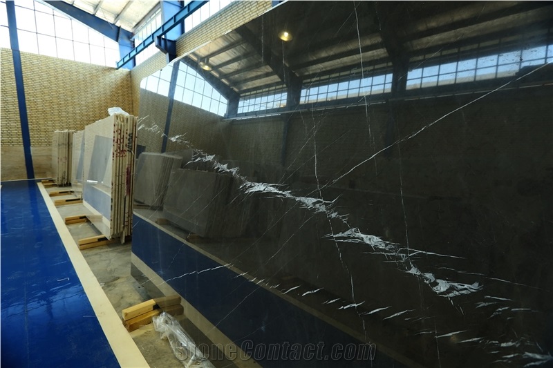 Black Marble Tiles & Slabs, Pars Black Esfahan Marble Polished Floor Covering Tiles, Walling Tiles