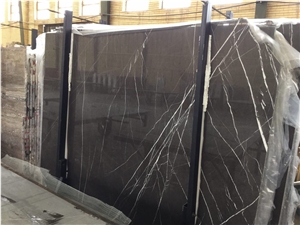 Pietra Gray Marble Tiles & Slabs, Grey Polished Marble Floor Covering Tiles, Walling Tiles