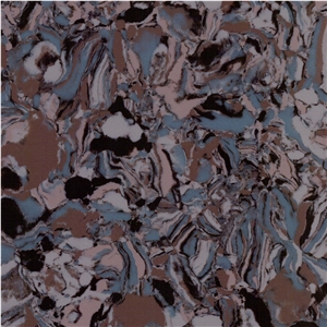Series Of Decorative Pattern Quartz Stone Slabs
