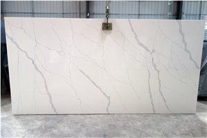 The Sky Was a Fish-Belly Grey Quartz Stone Slabs