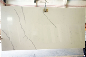 The Sky Was a Fish-Belly Grey Quartz Stone Slabs