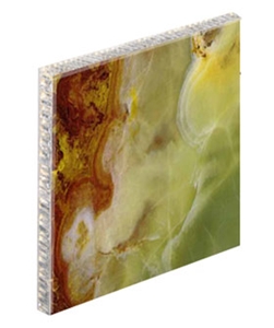 Aluminium Breche De Benou Marble Honeycomb Backed Stone Panel