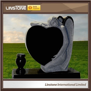 Custom Designs Flower Carving Tombstone Headstone