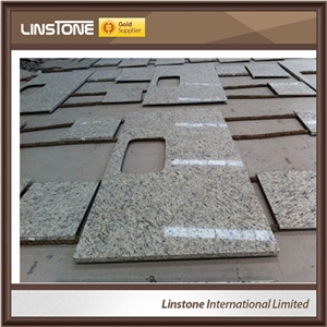 White Rose Granite Solid Surface Bathroom Vanity Tops