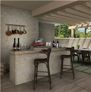 Castleton Cream- Rustic Stone Wall Cladding Ledger Stone Castleton Cream- Rustic Stone Wall Cladding Ledger Stone