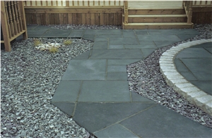 Midnight Black Slate Paving