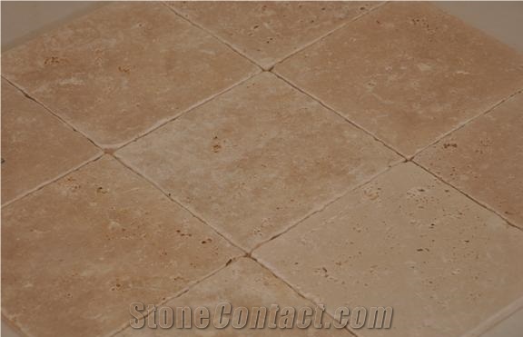 Classic Light Travertine Tumbled Tiles