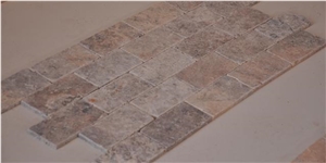 Silver Travertine Tumbled