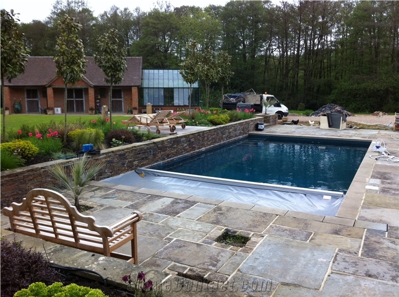 Pool Terraces Pavements, Pool Coping Stones