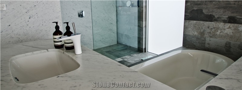 Bianco Gioia Custom Bathroom Vanity Top