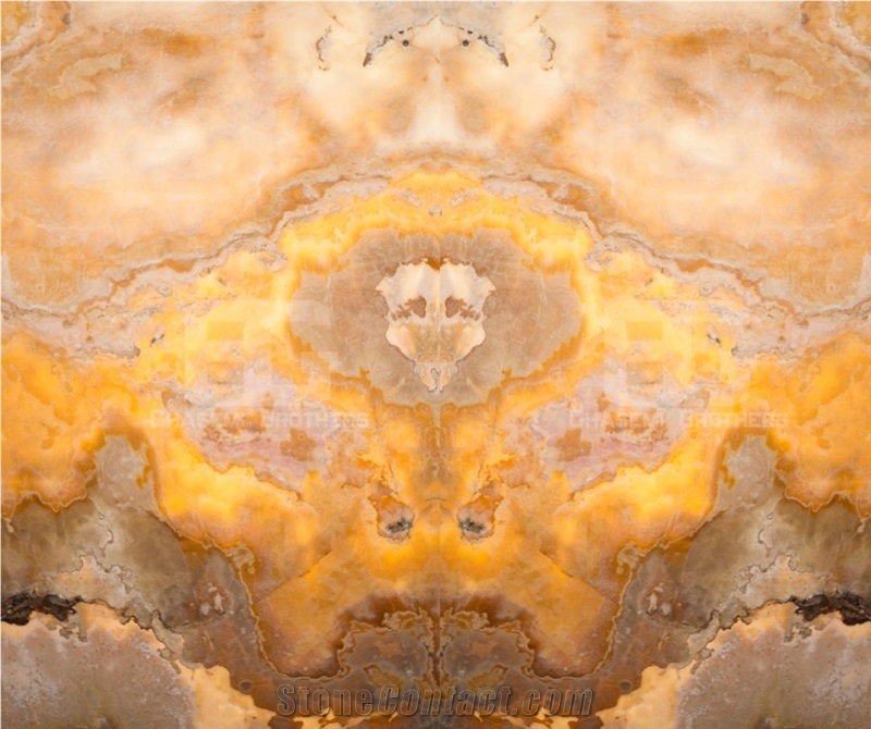 Volcano Onyx Slabs & Tiles, Yellow Onyx Floor Covering Tiles, Walling Tiles