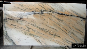 Allstone Batik Rosa Marble Slabs & Tiles, Pink Polished Marble Floor Covering Tiles