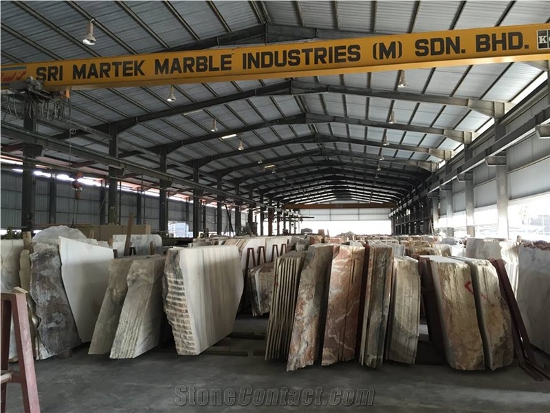 Allstone Batik Rosa Marble Slabs & Tiles, Pink Polished Marble Floor Covering Tiles