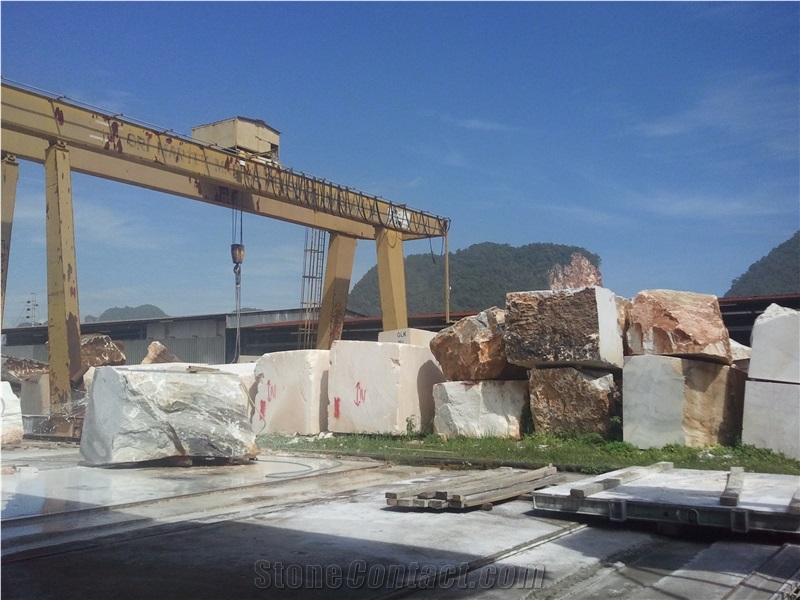 Tiger Skin Marble Blocks, Pink Marble Blocks