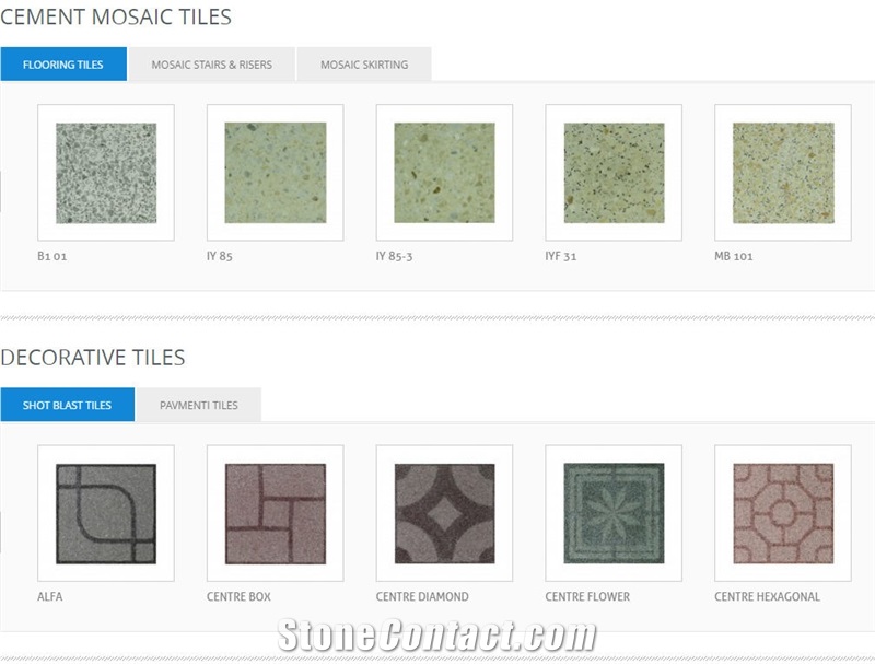 Terrazzo Cement Mosaic Tiles