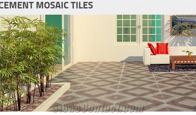 Terrazzo Cement Mosaic Tiles