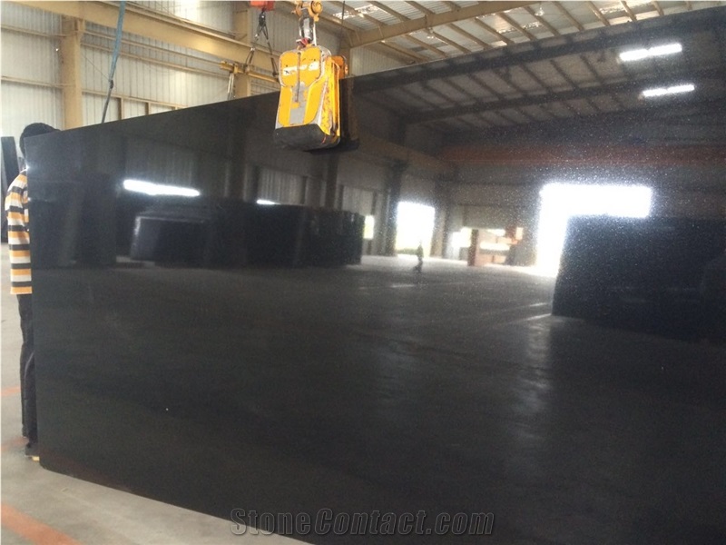 Absolute Black Granite Tiles & Slabs, Polished Floor Covering Tiles, Walling Tiles