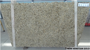 New Venetian Gold Granite Tiles & Slabs, Yellow Polished Granite Floor Covering Tiles, Walling Tiles