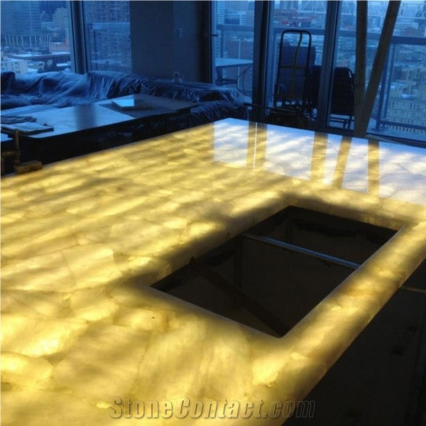 Backlit Onyx Slab Countertop