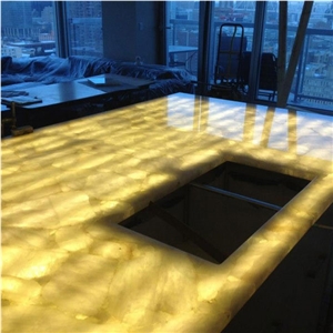 Backlit Onyx Slab Countertop