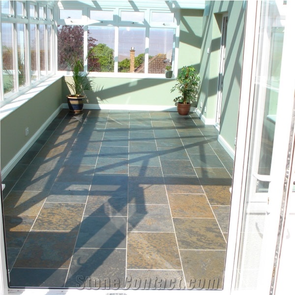 Rich Rust Slate Floor Tiles, Flooring Tiles