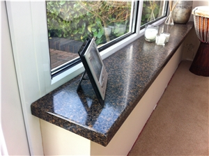 Chestnut Brown Granite Window Parapet