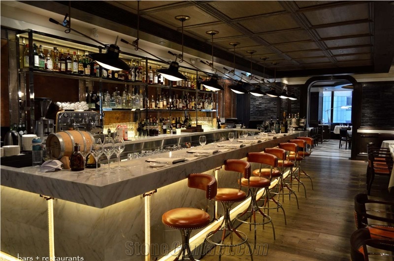 Affordable Modern Luxury Solid Surface Led Bar Counter