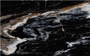 Golden Night Marble Blocks