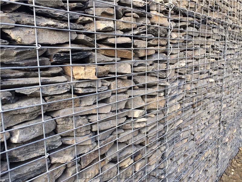 Dark Grey Slate - Gabion Stone