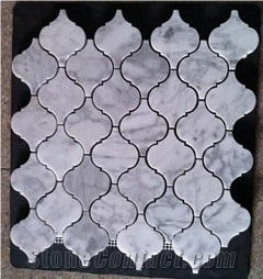 Bianco Carrara White Stone Mosaic Tile,Bianca Carrara,Bianco Carrera,Branco Lantern 52*75mm Polish Marble Mosaic for Wall,Hotel,Restaurant,Interior Bathroom Decoration