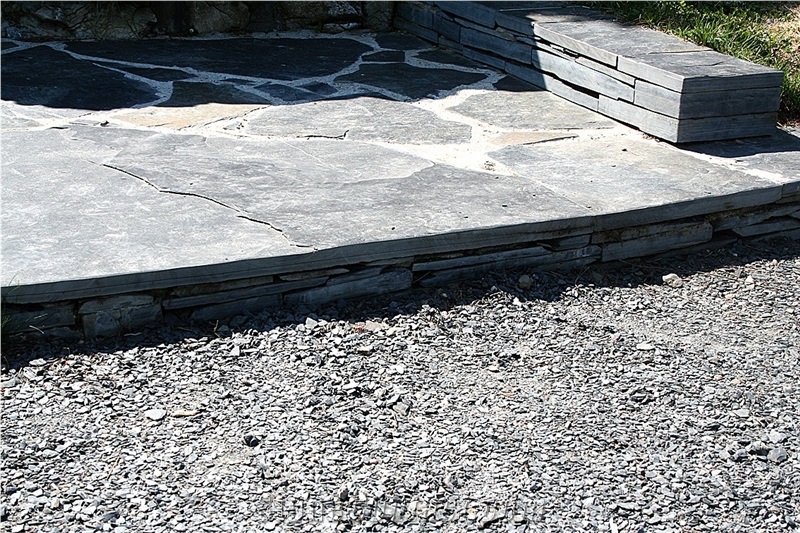 Grey Slate Jivova Bridlice Flagstone Garden Pavements