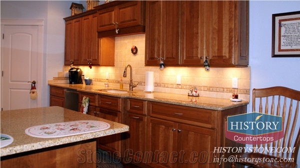 Hg008-Golden-Yellow-Granite-Countertop-Granite-Bathroom Countertop