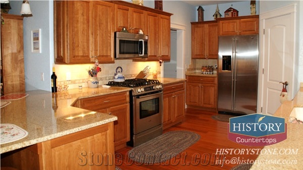 Hg008-Golden-Yellow-Granite-Countertop-Granite-Bathroom Countertop