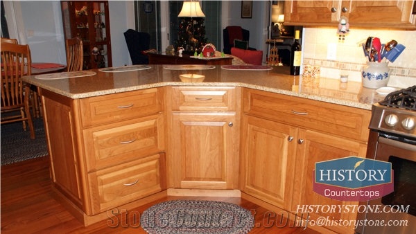 Hg008-Golden-Yellow-Granite-Countertop-Granite-Bathroom Countertop