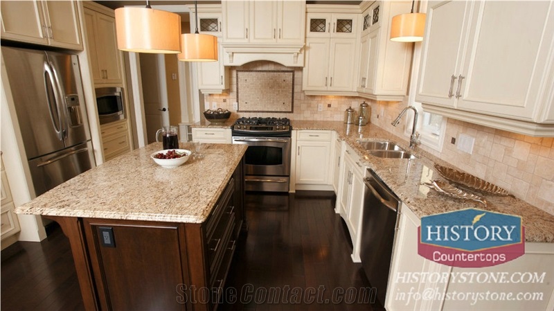 Hgj065-Giallo-Ornamental-Granite-Kitchen Countertops