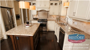 Hgj065-Giallo-Ornamental-Granite-Kitchen Countertops