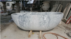 Bianco Carrara Bathtub, White Marble Bath Tub, Bianco Carrara Bath Factory