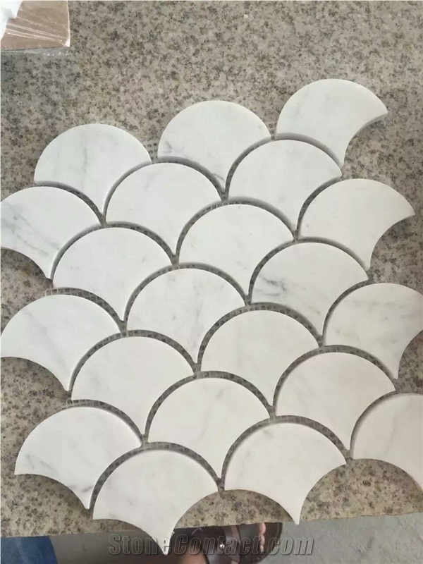 Black and White Mosaic Hexagon Mosaic for Interior Application