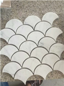 Black and White Mosaic Hexagon Mosaic for Interior Application