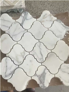 Black and White Mosaic Hexagon Mosaic for Interior Application