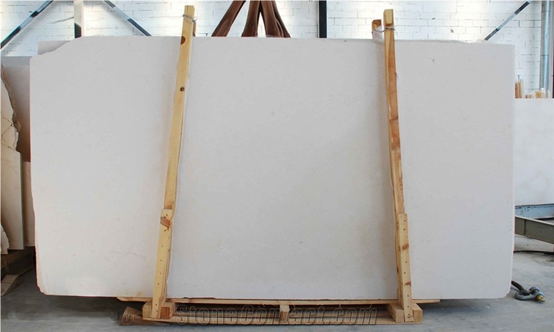 White Limestone Polished 24x24", Ivory White Limestone Slabs