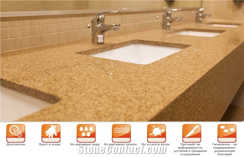 Plazastone Quartz Vanity Tops