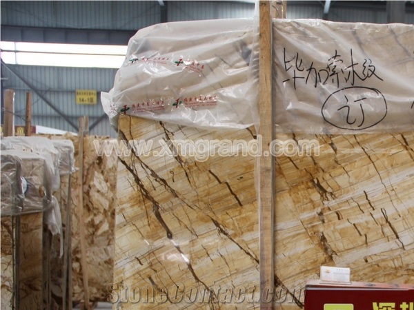 Picasso Gold Marble Tiles and Slabs, Picasso Marble Floors and Tiles