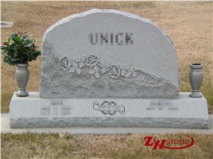 Cheap Price Boulder with Engraving Sesame White/ G603 Granite Upright Monuments/ Headstones/ Gravestone/ Boulder Gravestone/ Custom Monuments
