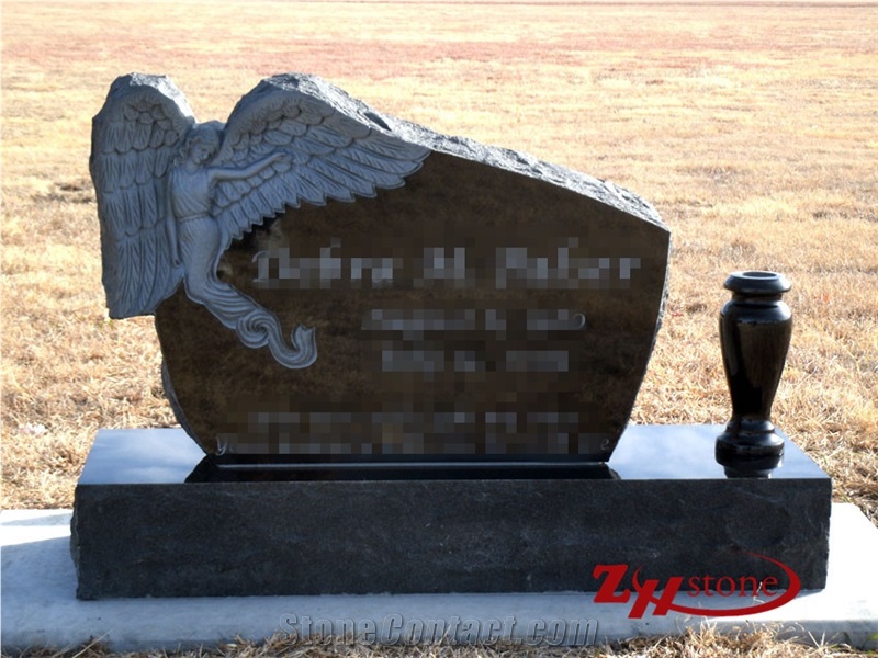 Cheap Price Custom Upright Sesame White/ G603 Granite Tombstone Design/ Western Style Monuments/ Upright Monuments/ Headstones/ Monuments Design