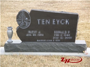 Cheap Price Straight Style with Cross Morning Mist Granite Western Style Tombstones/ Cross Tombstones/ Headstones/ Gravestone/ Custom Monuments