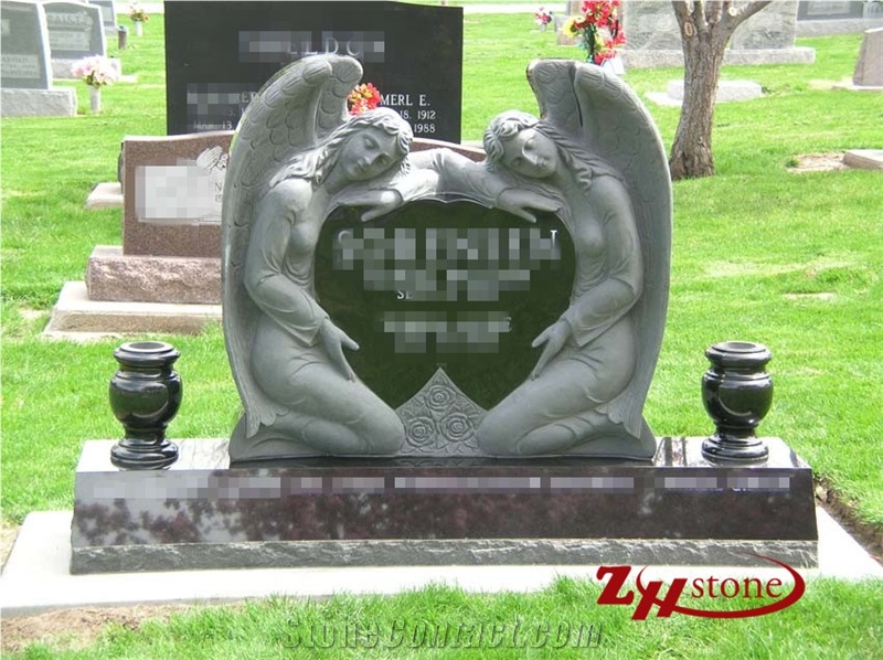 Cheap Price Straight Style with Cross Morning Mist Granite Western Style Tombstones/ Cross Tombstones/ Headstones/ Gravestone/ Custom Monuments