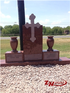Good Quality Angel with Double Polished Sesame White/ G603 Granite Engraved Headstones/ Tombstone Design/ Western Style Tombstones/ Heart Tombstones/ Angel Monuments