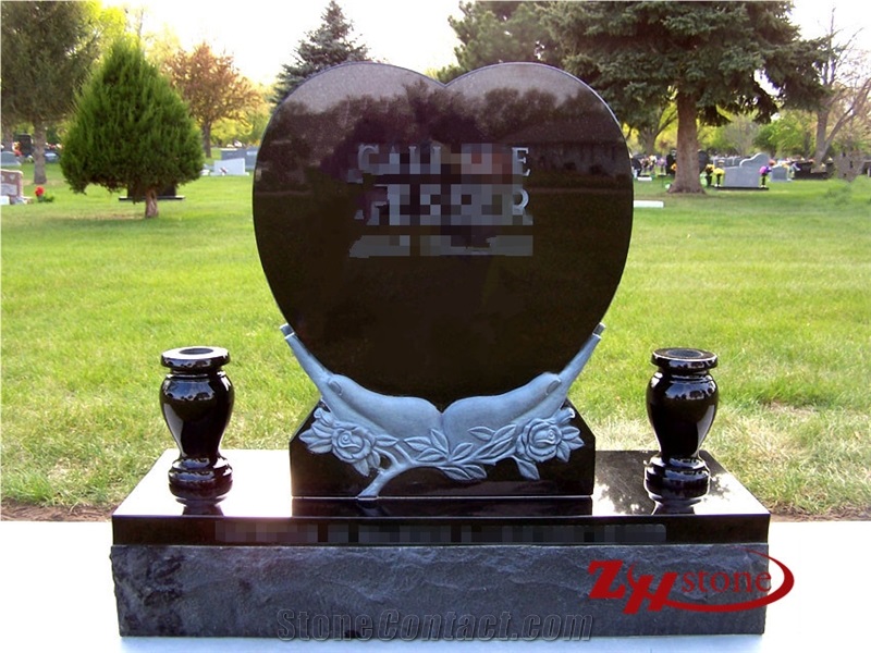 Good Quality Curved Top Sesame White/ G603 Granite Western Style Tombstones/ Single Monuments/ Upright Monuments/ Headstones/ Gravestone